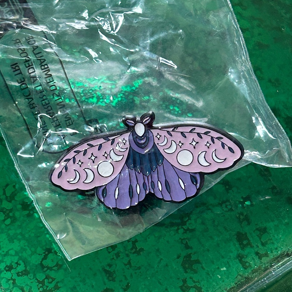 Mystic moth pin